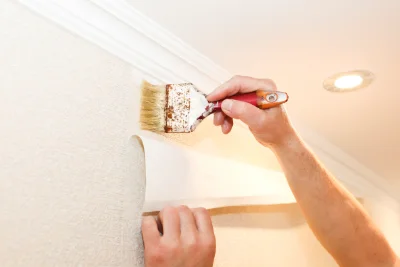 Pose de papier peint à Viggianello — revêtements muraux et toiles de verre